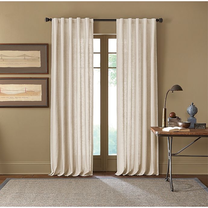 slide 1 of 1, Cambria Malta Rod Pocket/Back Tab Window Curtain Panel - Snow White, 84 in