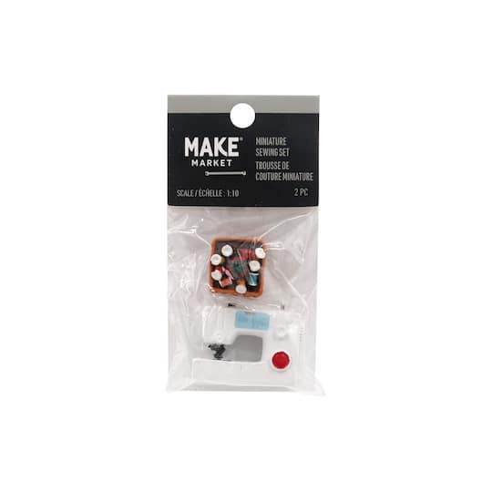 slide 1 of 3, Miniature Sewing Machine Set By Make Market, 1.4 in x 0.59 in x 1.07 in