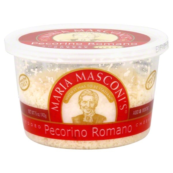 slide 1 of 1, Maria Masconis Shredded Romano, 5 oz