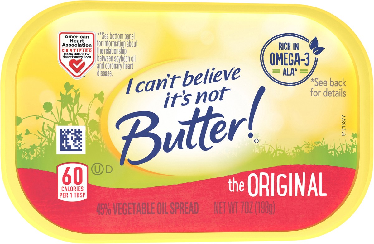 slide 6 of 12, I Can't Believe It's Not Butter! I Can’t Believe It’s Not Butter! Original Spread 7 oz, 7 oz