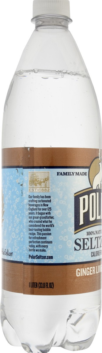 slide 9 of 12, Polar 100% Natural Ginger Lime Mule Seltzer 1 l, 1 l