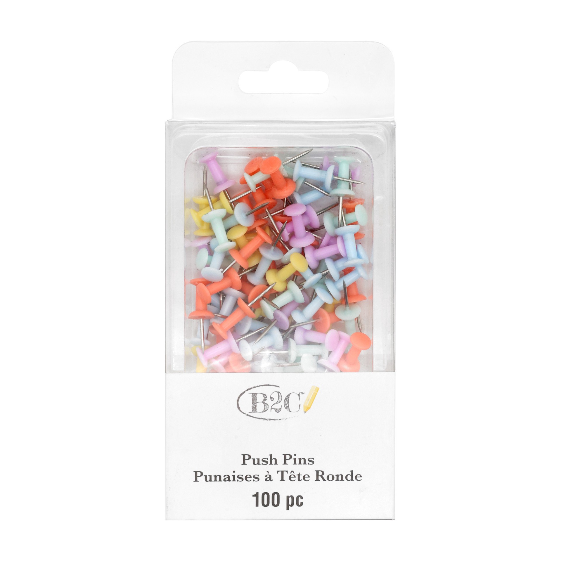 slide 2 of 3, Creatology Matte Pastel Push Pins, 100ct. By B2c, 100 ct