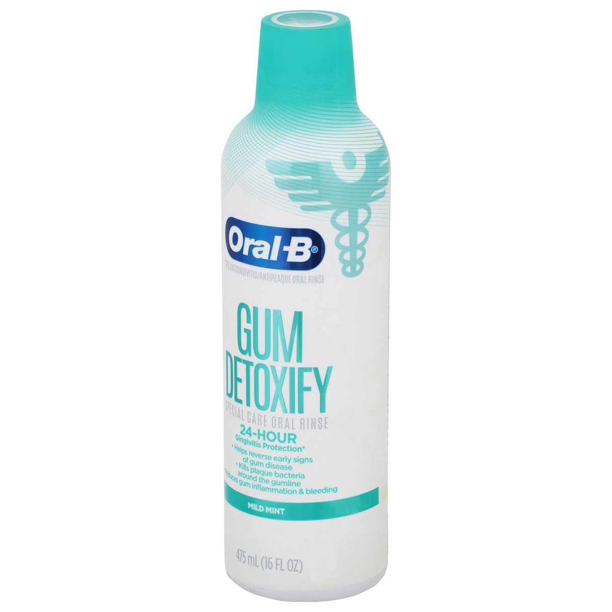 slide 6 of 10, Oral-B Gum Detoxify Special Care Mild Mint Oral Rinse 16 fl oz, 16 ct