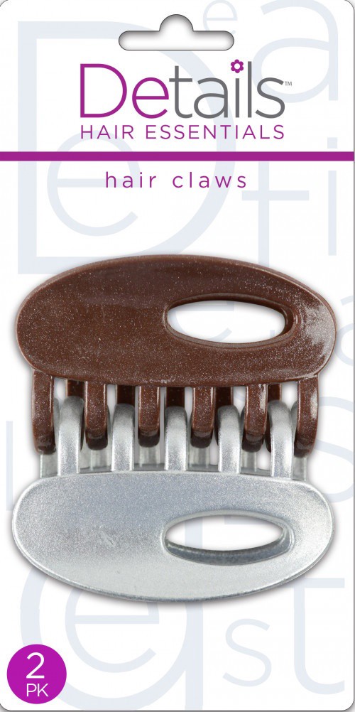 slide 1 of 1, Details Hair Essentials Dhe Clips, 2 ct