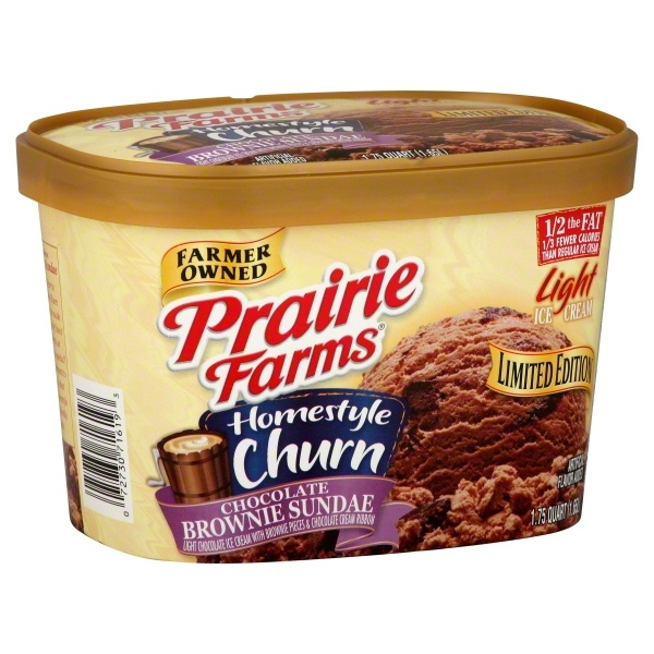 slide 1 of 1, Prairie Farms Homestyle Chocolate Ice Cream, 56 oz