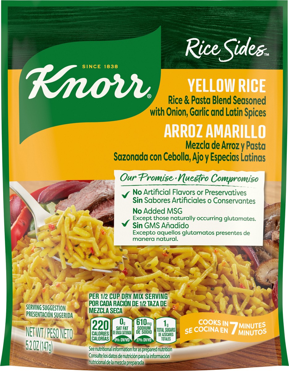 slide 3 of 3, Knorr Rice Sides Yellow Rice, 5.2 oz, 5.2 oz