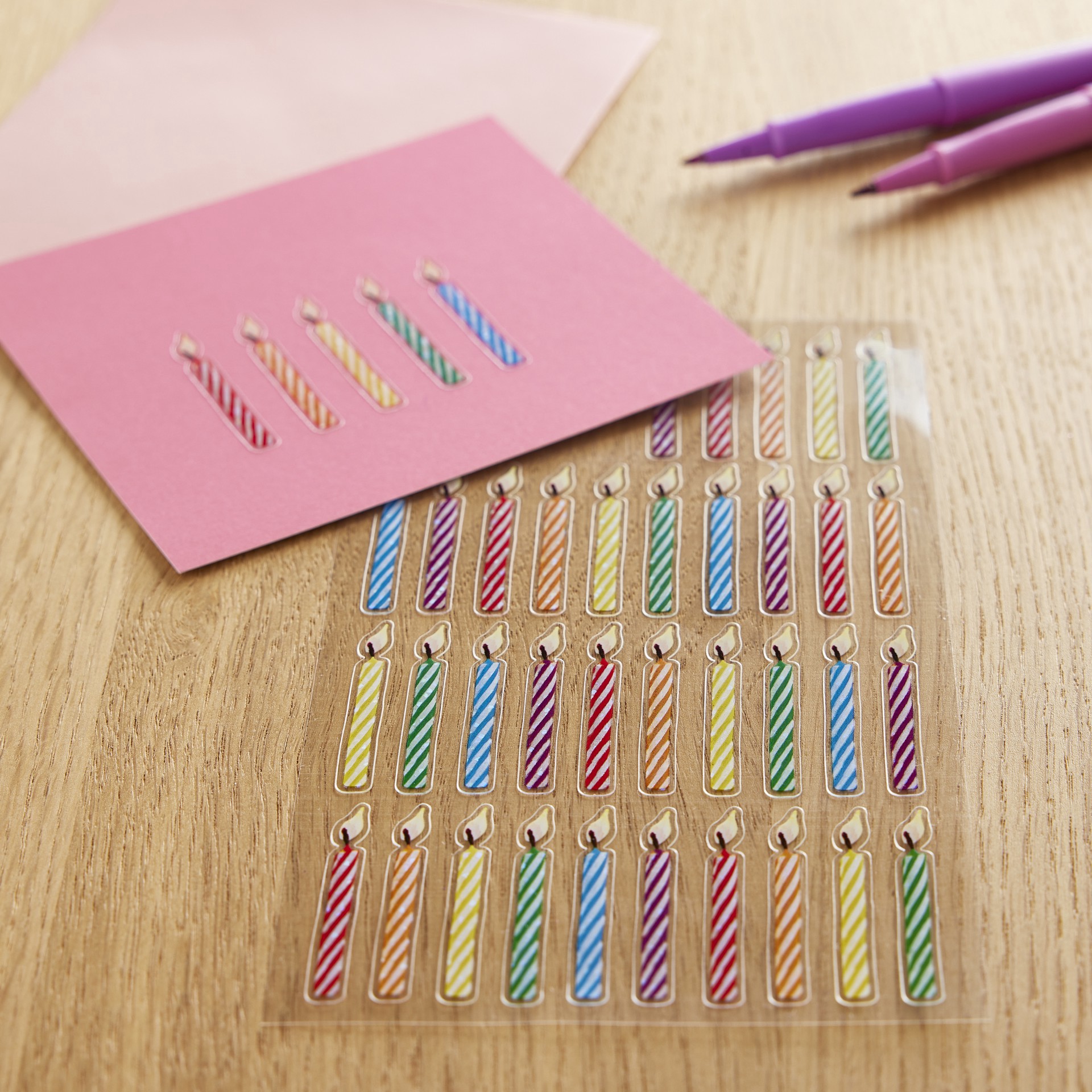 slide 4 of 4, Birthday Candle Stickers By Recollections, 3.875 in x 6.875 in