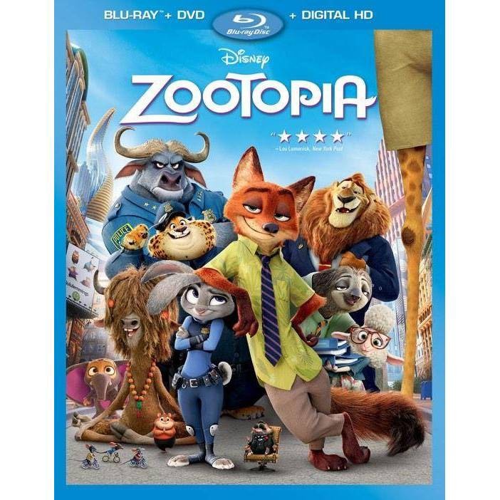 slide 1 of 1, Zootopia (Blu-ray/DVD), 1 ct