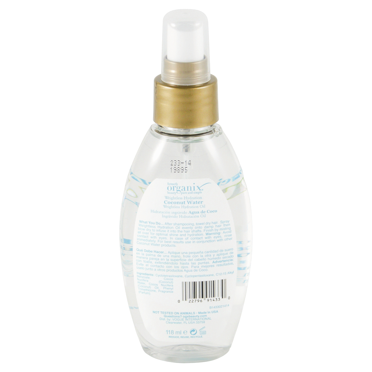 OGX Coconut Water Weightless Hydration Oil 4 fl oz Shipt