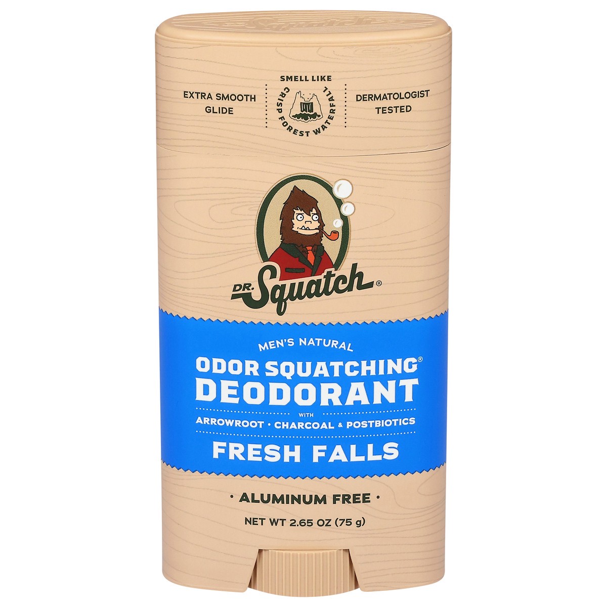 slide 1 of 12, Dr. Squatch Odor Squatching Aluminum Free Men's Natural Fresh Falls Deodorant 2.65 oz, 2.65 oz