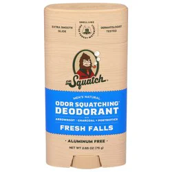Dr. Squatch Odor Squatching Aluminum Free Men's Natural Fresh Falls Deodorant 2.65 oz