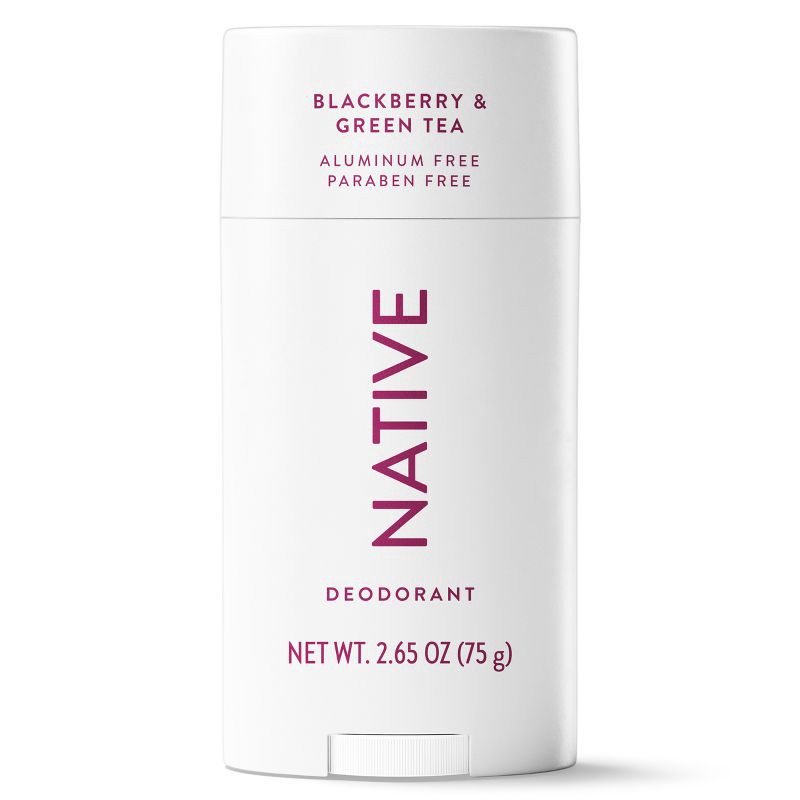 slide 9 of 10, Native Solid Deodorant for Women & Men - Blackberry & Green Tea - Aluminum-Free 2.65oz, 2.65 oz