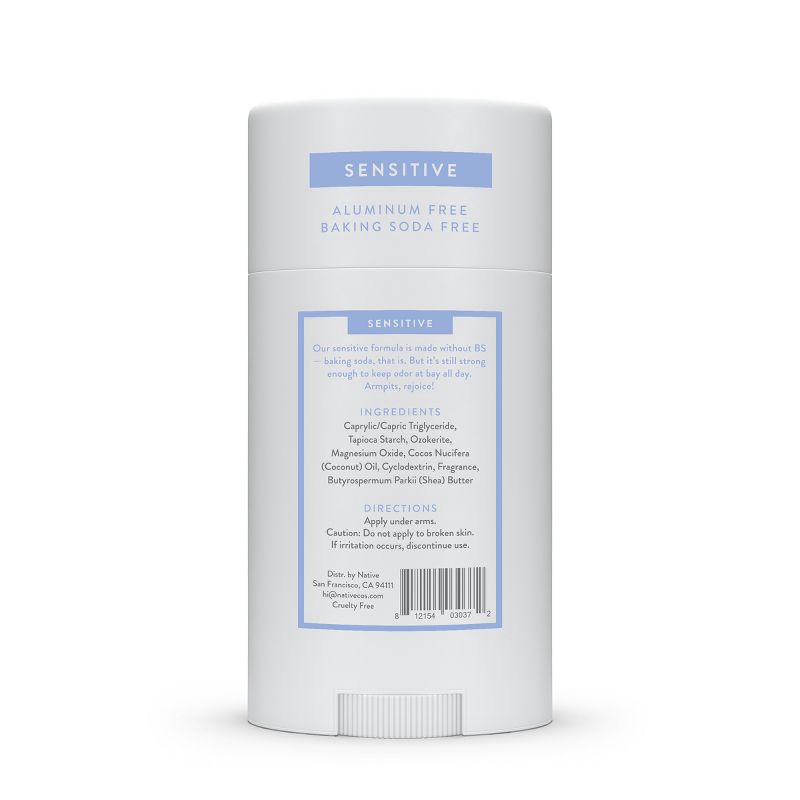 slide 2 of 8, Native Sensitive Deodorant - Cotton & Lily - No Baking Soda - 2.65 oz, 2.65 oz