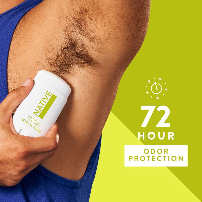 slide 5 of 9, Native Sensitive Solid Deodorant for Women & Men - Aloe & Green Tea - Aluminum & Baking Soda Free - 2.65oz, 2.65 oz