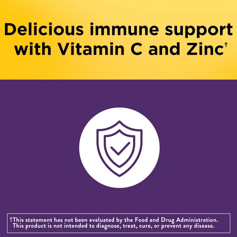 slide 6 of 10, Nature Made Elderberry with Vitamin C and Zinc for Immune Support Gummies - Raspberry Flavor - 60ct, 60 ct