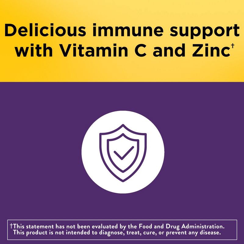 slide 9 of 10, Nature Made Elderberry with Vitamin C and Zinc for Immune Support Gummies - Raspberry Flavor - 60ct, 60 ct