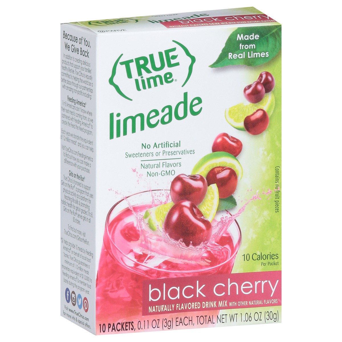 slide 2 of 9, True Lime Black Cherry Limeade Drink Mix, 10 ct; 1.06 oz