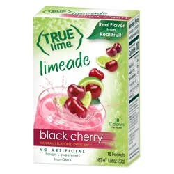 True Lime Black Cherry Limeade Drink Mix 10 - 0.11 oz Packets