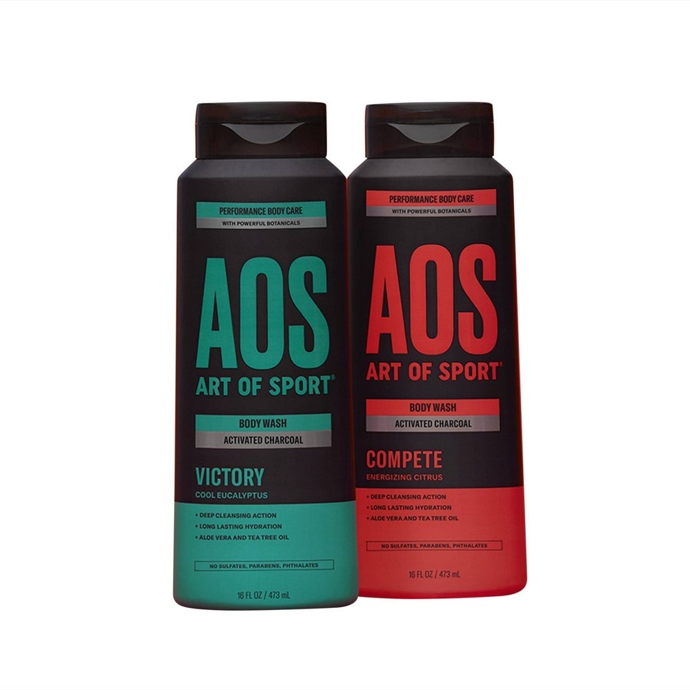 slide 4 of 4, Art of Sport Compete Activated Charcoal Body Wash, 16 fl oz