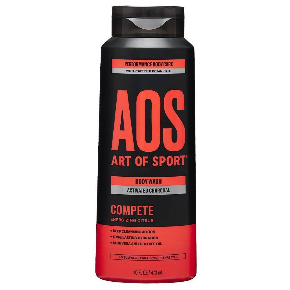 slide 1 of 4, Art of Sport Compete Activated Charcoal Body Wash, 16 fl oz