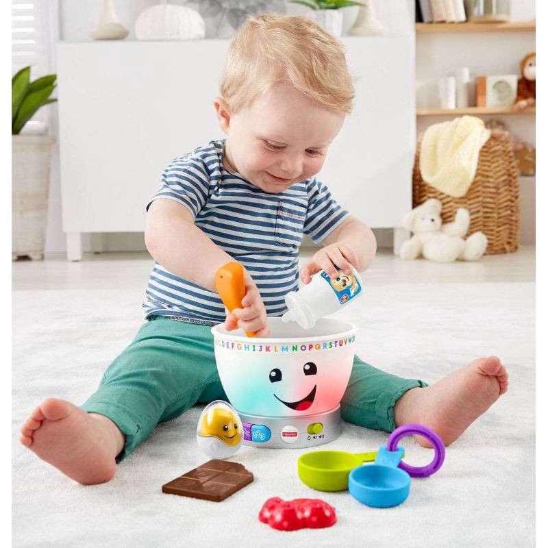 slide 4 of 6, Laugh & Learn Fisher-Price Laugh 'N Learn Magic Color Mixing Bowl, 1 ct