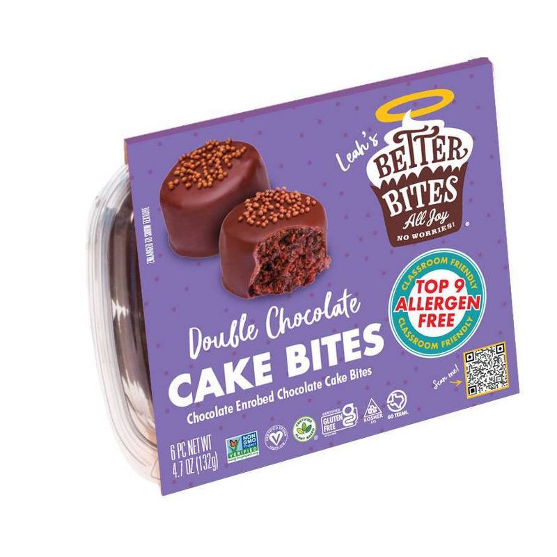 slide 1 of 4, Better Bites Gluten Free Double Chocolate Chip Cake Bites - 6ct, 6 ct