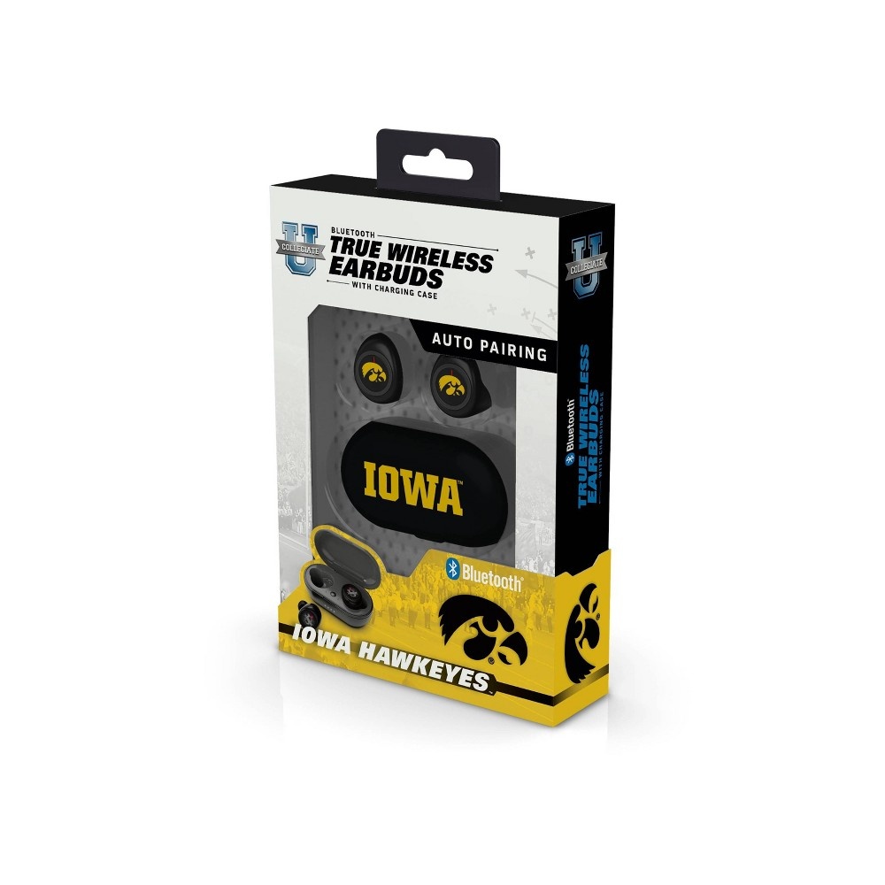 slide 3 of 3, NCAA Iowa Hawkeyes Bluetooth True Wireless Earbuds, 1 ct