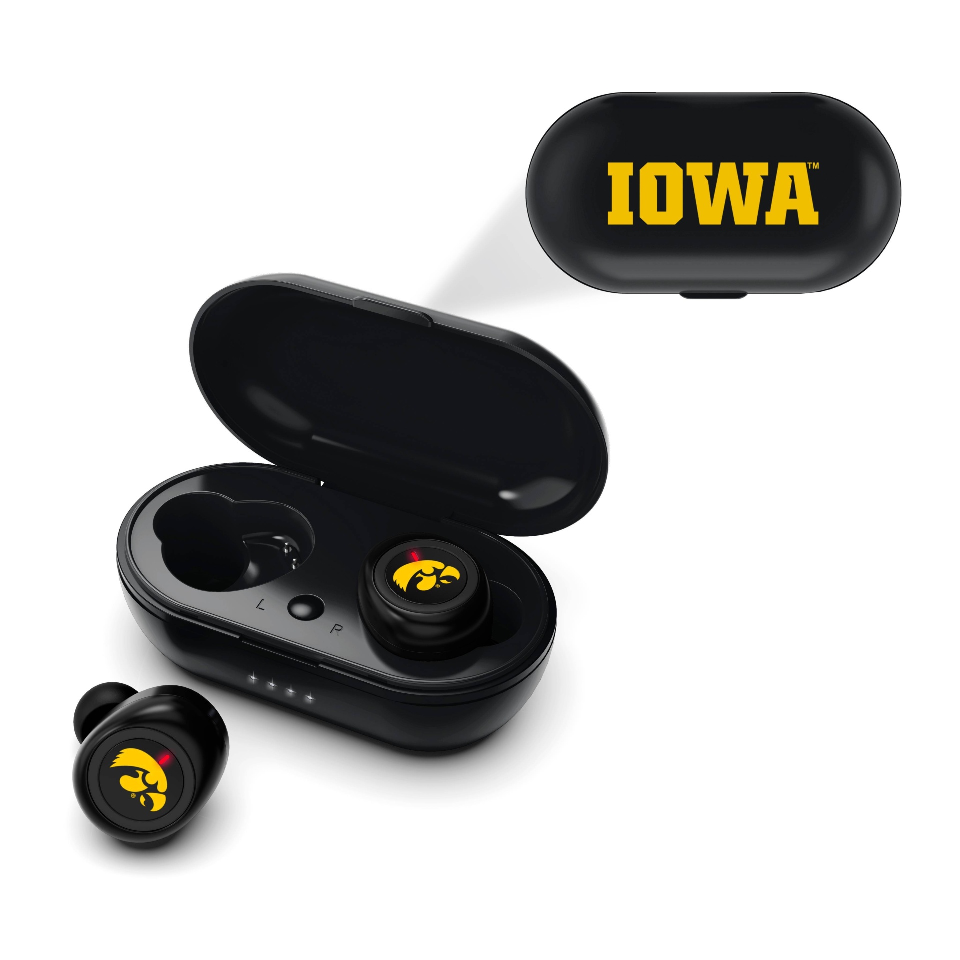 slide 1 of 3, NCAA Iowa Hawkeyes Bluetooth True Wireless Earbuds, 1 ct