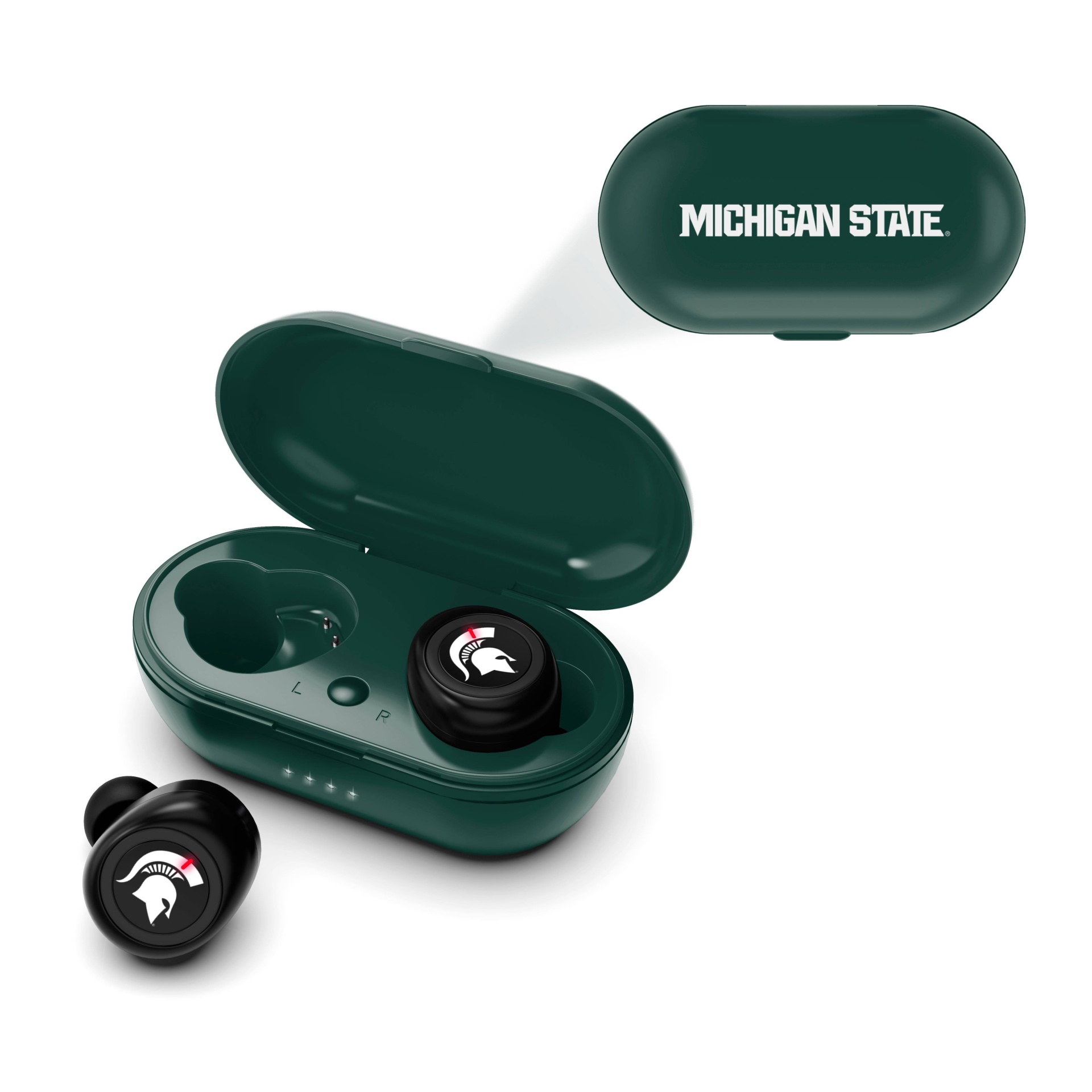 slide 1 of 3, NCAA Michigan State Spartans Bluetooth True Wireless Earbuds, 1 ct