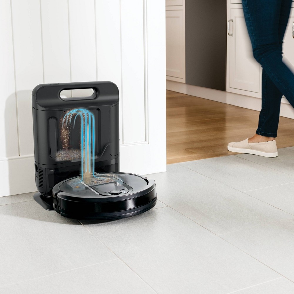 slide 2 of 10, Shark IQ Wi-Fi Connected Robot Vacuum with XL Self-Empty Base - RV1001AE, 1 ct