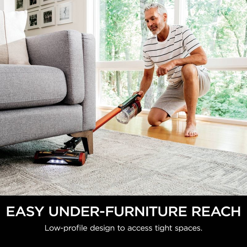 slide 3 of 21, Shark Pet Pro Cordless Stick Vacuum - Orange IZ142: Lightweight, Bagless, Self-Cleaning Brushroll, Pet Hair Tool, 40 Min Run Time, 1 ct