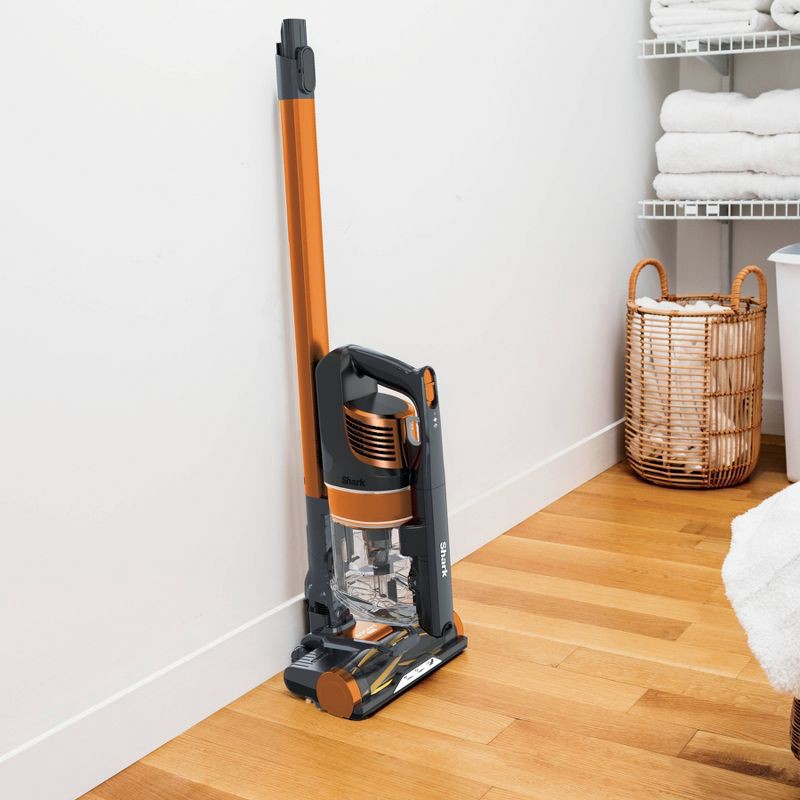 slide 5 of 21, Shark Pet Pro Cordless Stick Vacuum - Orange IZ142: Lightweight, Bagless, Self-Cleaning Brushroll, Pet Hair Tool, 40 Min Run Time, 1 ct