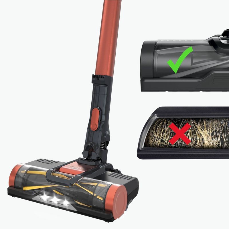 slide 4 of 21, Shark Pet Pro Cordless Stick Vacuum - Orange IZ142: Lightweight, Bagless, Self-Cleaning Brushroll, Pet Hair Tool, 40 Min Run Time, 1 ct