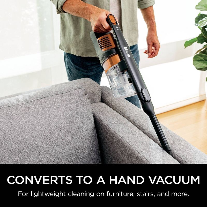 slide 9 of 21, Shark Pet Pro Cordless Stick Vacuum - Orange IZ142: Lightweight, Bagless, Self-Cleaning Brushroll, Pet Hair Tool, 40 Min Run Time, 1 ct