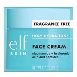 e.l.f. SKIN Holy Hydration Face Cream Fragrance Free - 1.8oz: Hydrating, Paraben-Free, Vegan, Normal Skin