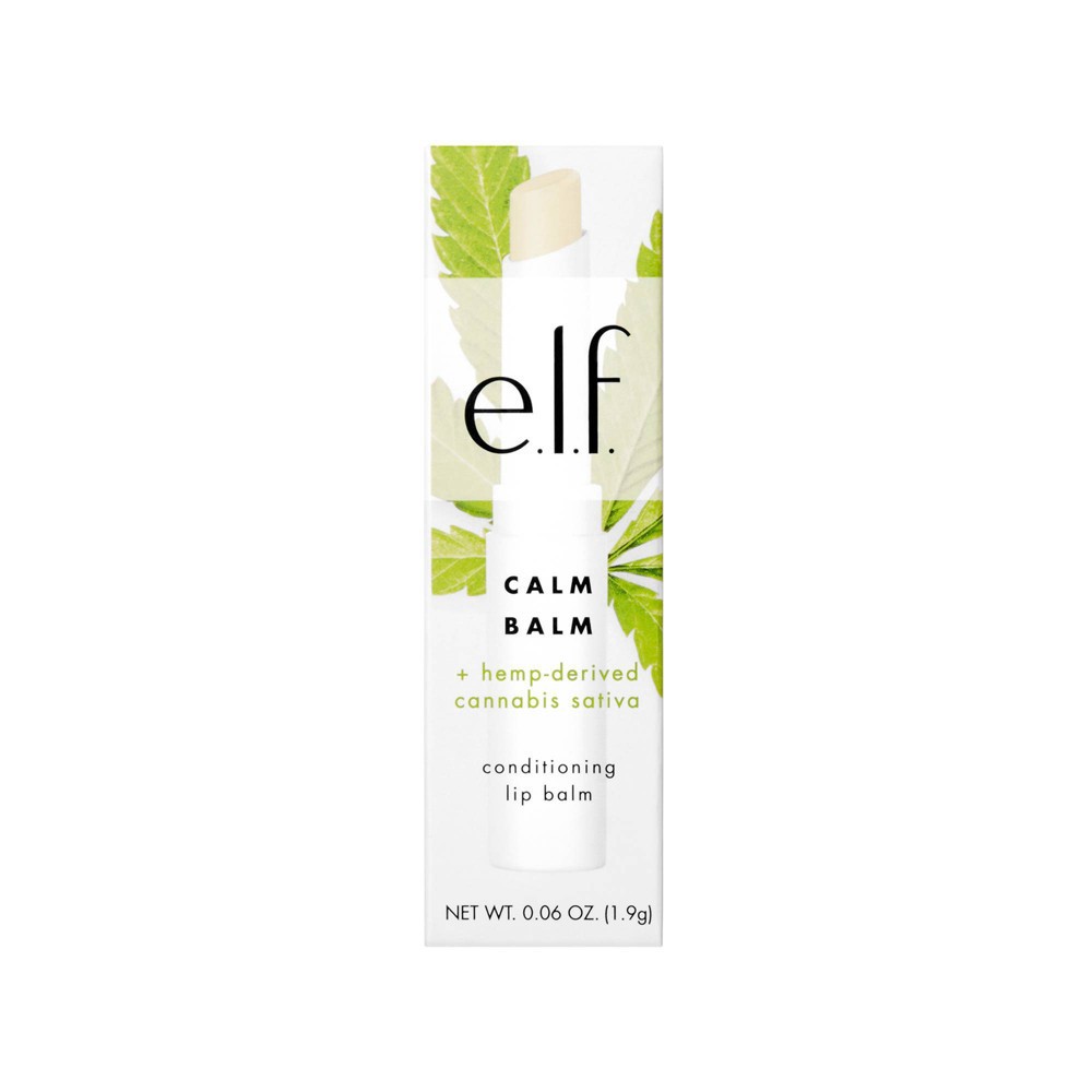 slide 4 of 4, e.l.f. Calm Balm + hemp-derived Cannabis Sativa Seed Oil - 0.06oz, 0.06 oz