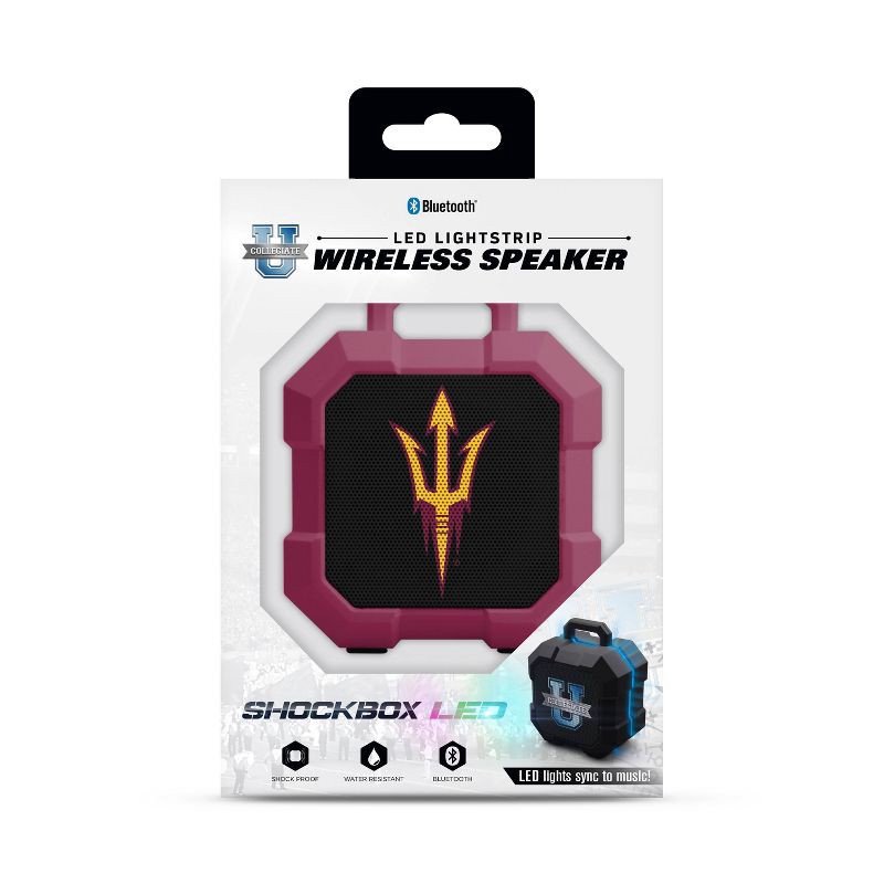slide 2 of 3, NCAA Arizona State Sun Devils Shock Box Bluetooth Speaker, 1 ct