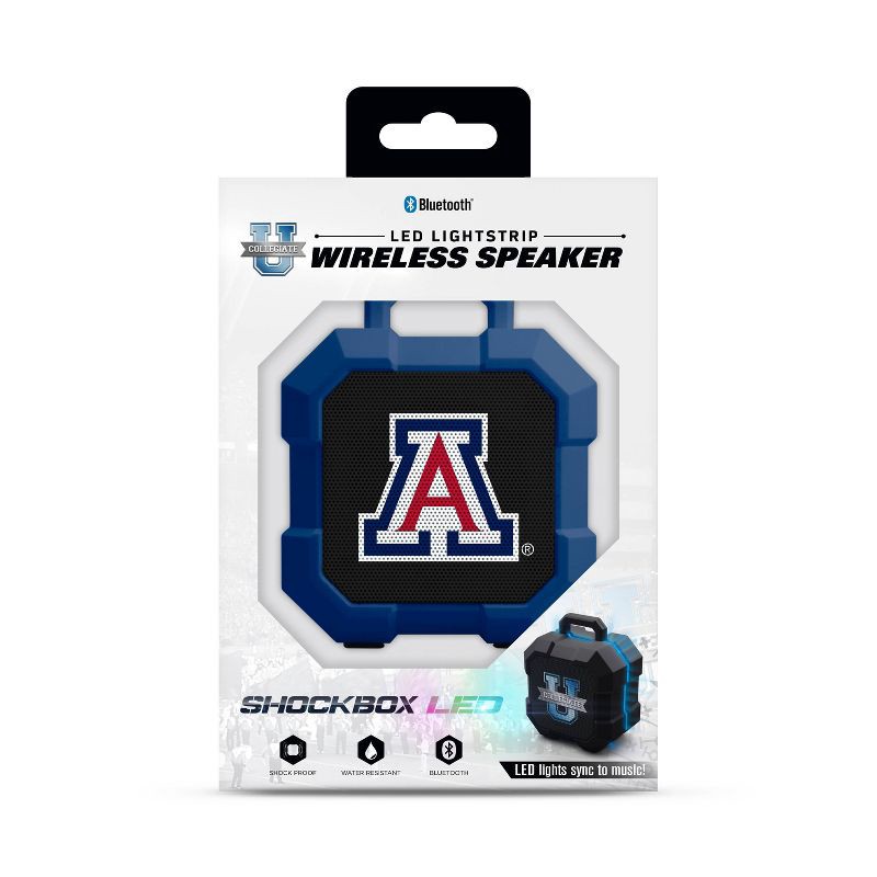 slide 2 of 3, NCAA Arizona Wildcats LED Shock Box Bluetooth Speaker, 1 ct
