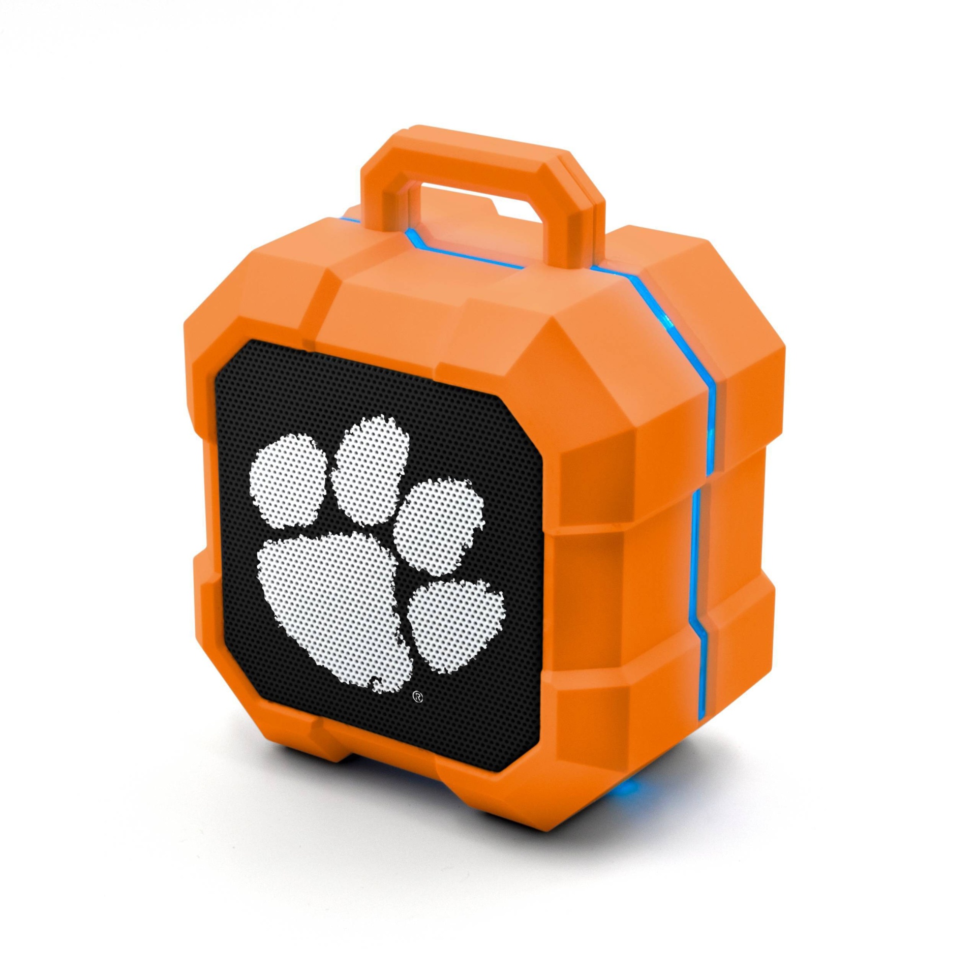 slide 1 of 3, NCAA Clemson Tigers LED Shock Box Bluetooth Speaker, 1 ct