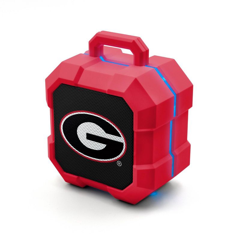 slide 1 of 3, NCAA Georgia Bulldogs LED Shock Box Bluetooth Speaker, 1 ct