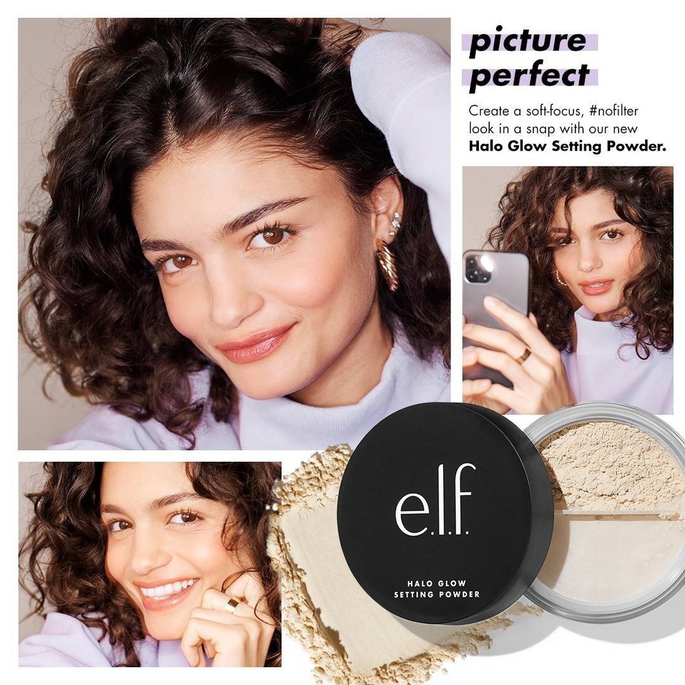slide 4 of 6, e.l.f. Halo Glow Setting Pressed Powder - Deep - 0.24oz, 1 ct