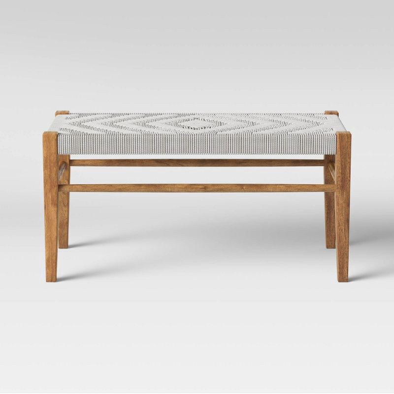 slide 2 of 4, Lumarco Woven Bench Natural - Threshold™, 1 ct