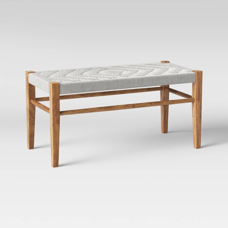 slide 3 of 4, Lumarco Woven Bench Natural - Threshold™, 1 ct