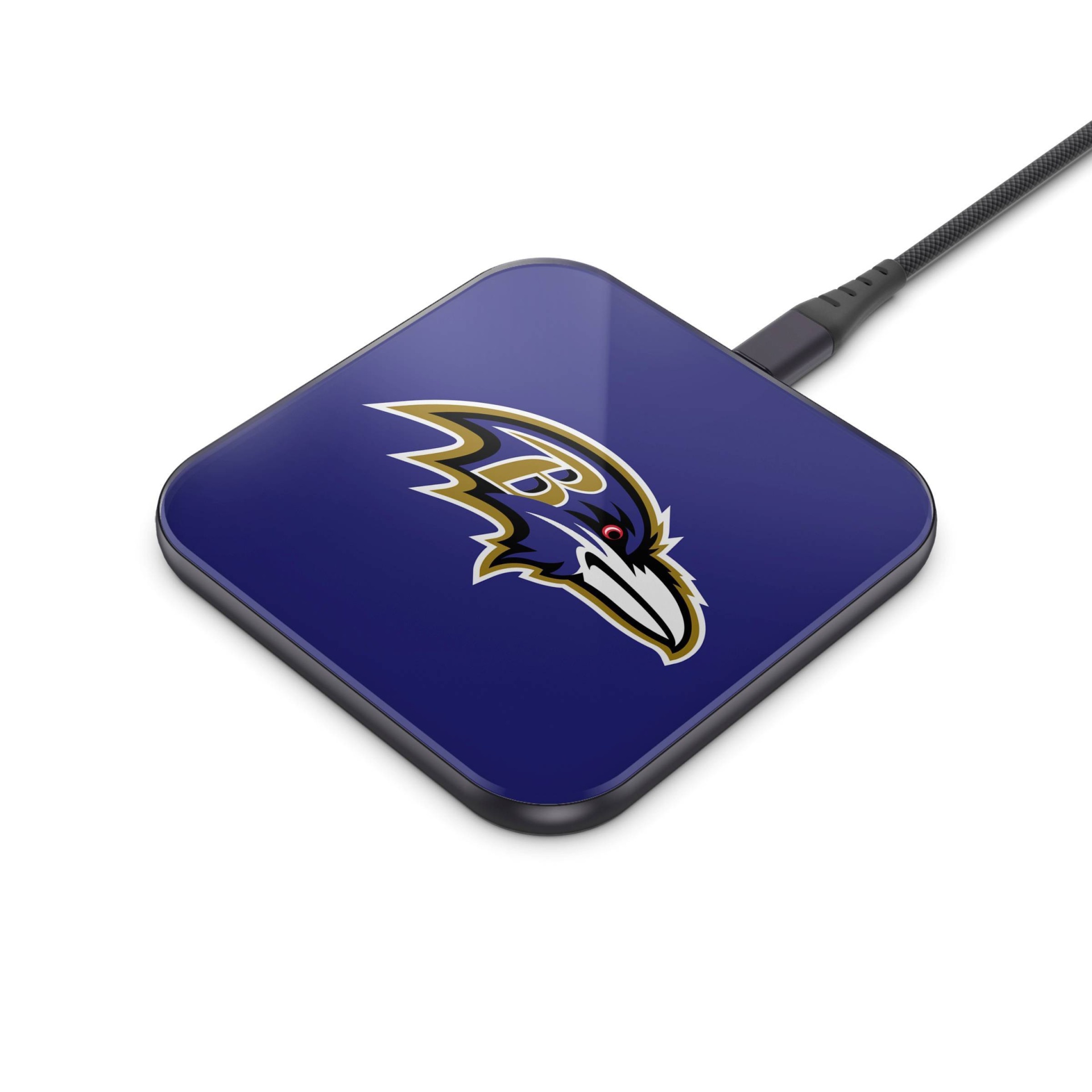 slide 1 of 3, NFL Baltimore Ravens Wireless Charging Pad, 1 ct