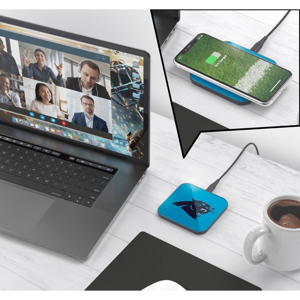 slide 3 of 3, NFL Carolina Panthers Wireless Charging Pad, 1 ct