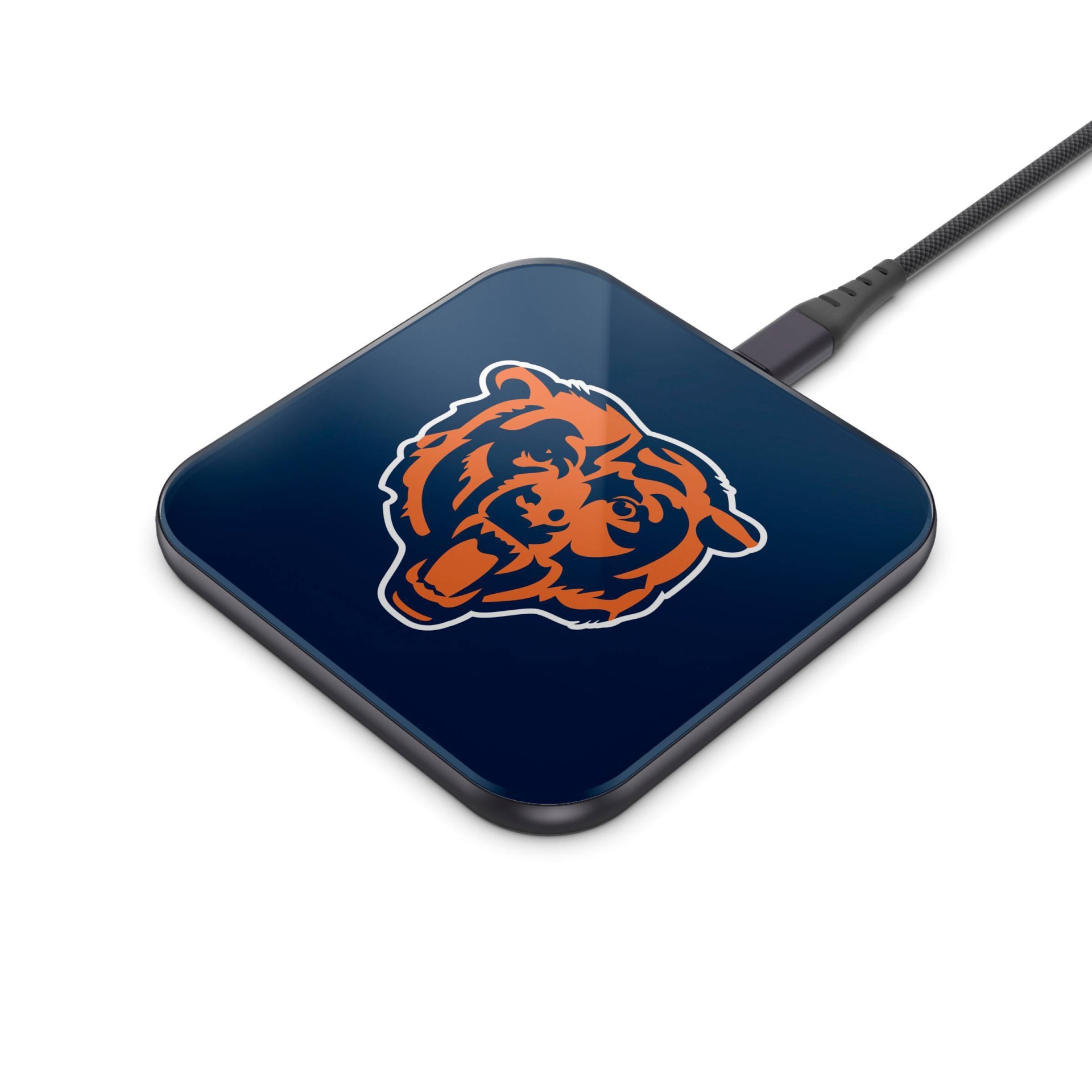 slide 1 of 3, NFL Chicago Bears Wireless Charging Pad, 1 ct