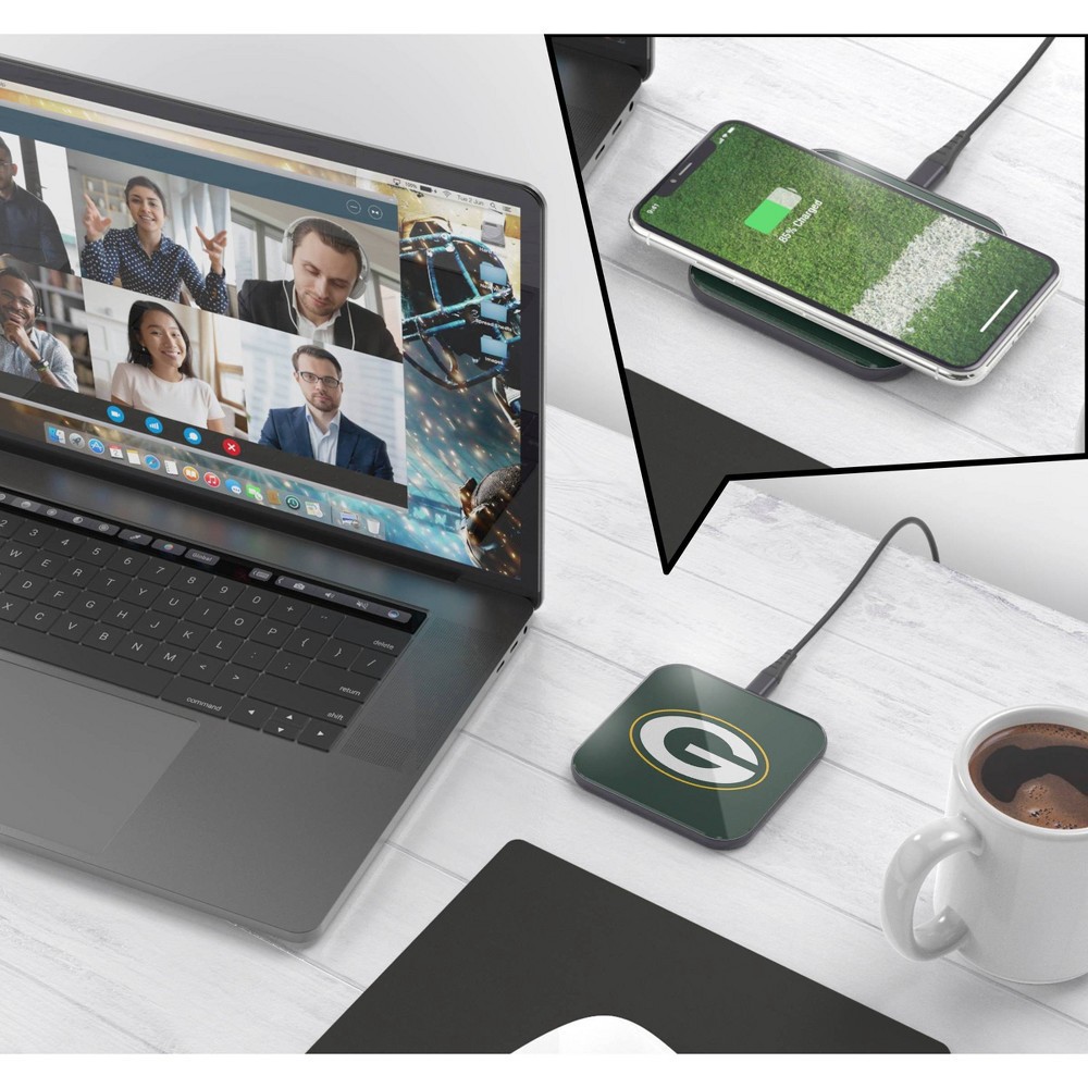 slide 3 of 3, NFL Green Bay Packers Wireless Charging Pad, 1 ct