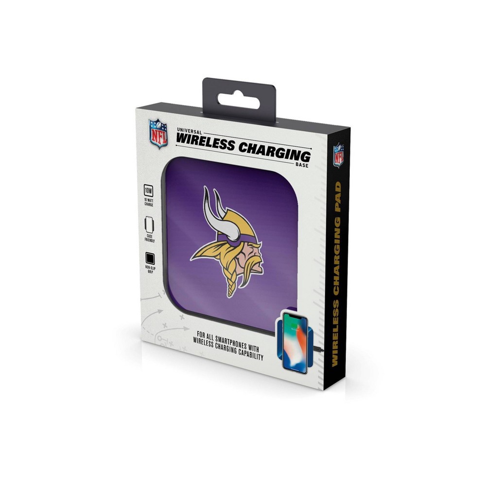 slide 2 of 3, NFL Minnesota Vikings Wireless Charging Pad, 1 ct