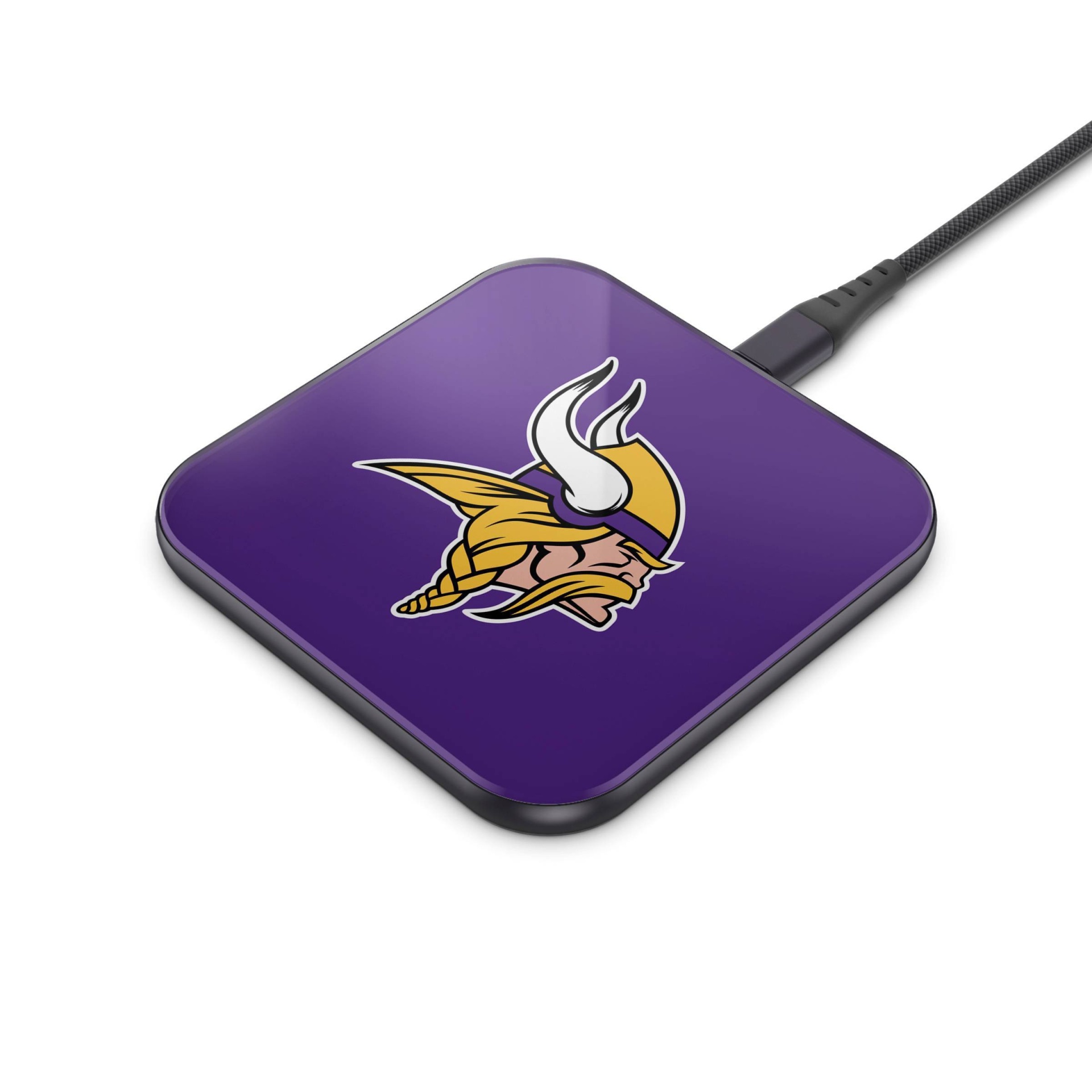 slide 1 of 3, NFL Minnesota Vikings Wireless Charging Pad, 1 ct