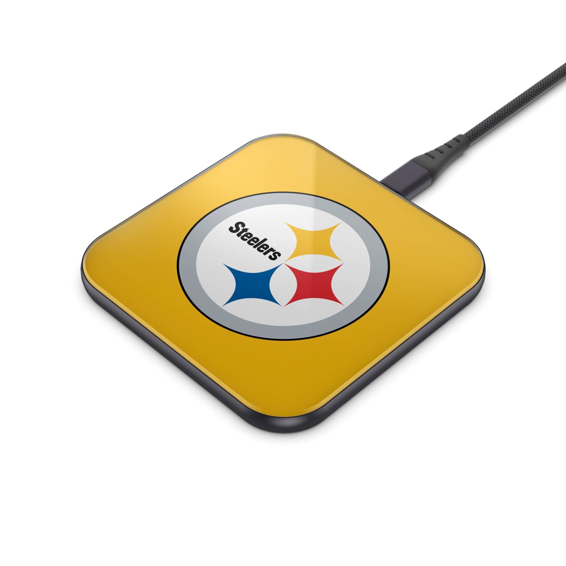 slide 1 of 3, NFL Pittsburgh Steelers Wireless Charging Pad, 1 ct